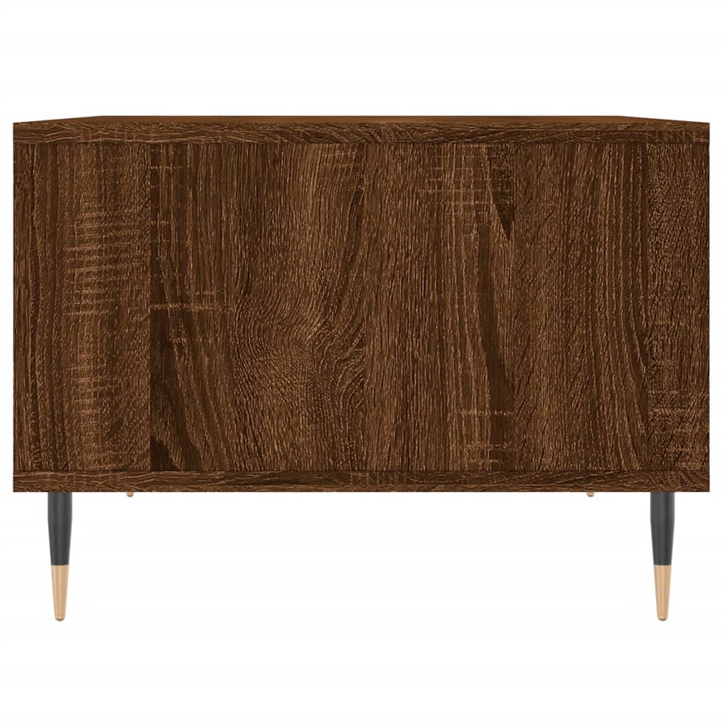 Table basse | Table d'appoint | Table de salon Chêne marron 60x50x36,5 cm Bois d'ingénierie - 5