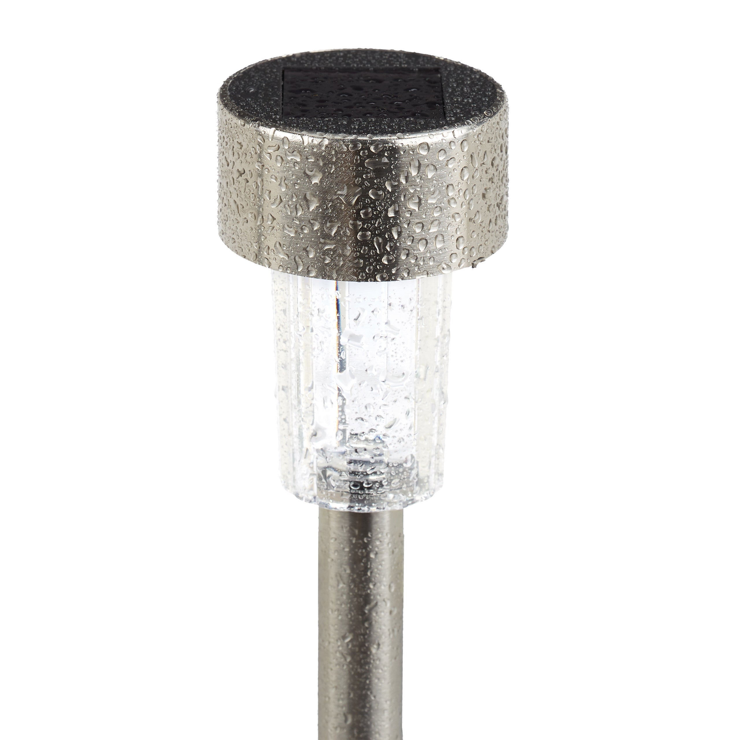 Set da 20 Lampade Solari a LED, Impermeabili, Giardino, Terrazza e Balcone, Acciaio Inox, Luci Colorate, Color Argento - 8