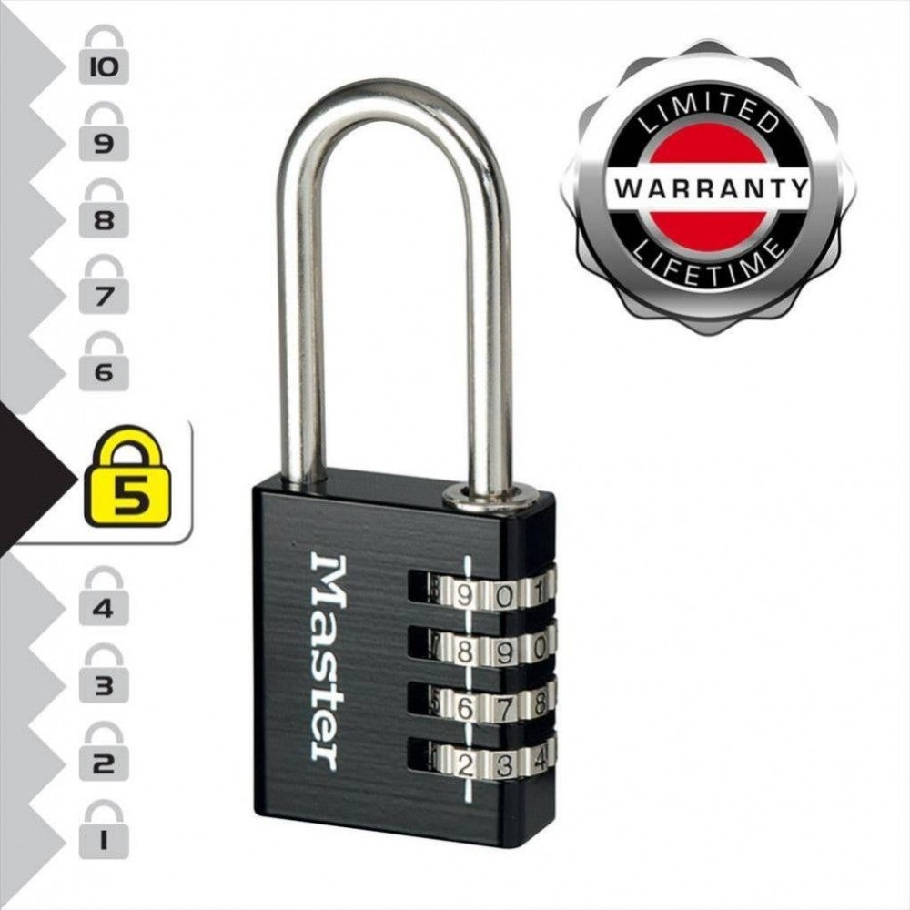 Cadenas à combinaison programmable MASTER LOCK alu 40mm anse d.6xh.51mm - 4