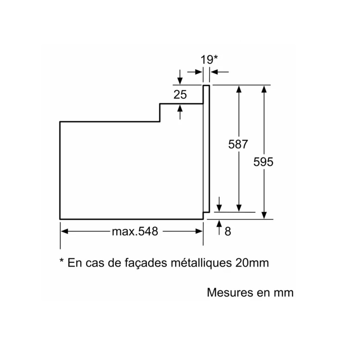 Four intégrable multifonction 66l 60cm ecoclean noir - Bosch HBF134EB2 - 6