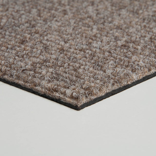 Dalle de moquette beige professionnelle sans colle, Dalles de moquette autoplombantes en velours côtelé, Moquette en dalles modulaires pour bureau