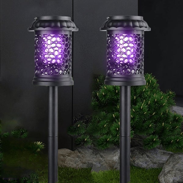 Zewnętrzna słoneczna pułapka na owady Elektryczna lampa odstraszająca komary do dużych przestrzeni Ogród wiejski Podwórko Wiszący element ścienny
