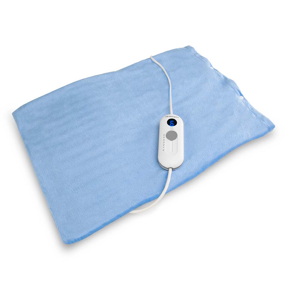 Orbegozo almohadilla eléctrica ah 3150, 6 niveles, funda lavable, sistema de calentamiento rápido, tejido de microfibras de alta calidad, 100 w