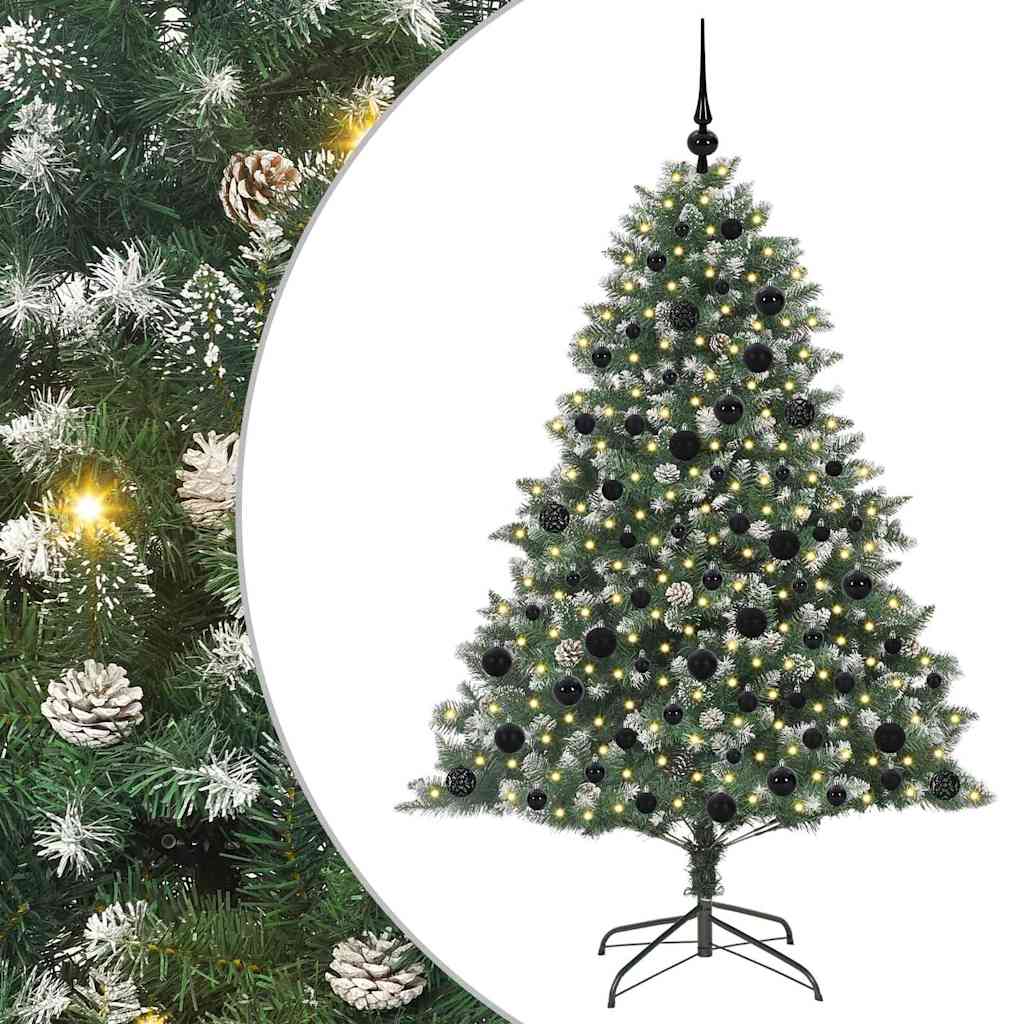 Sztuczna choinka Zielony 126 x 126 x 180 cm PVC, plastik i stal