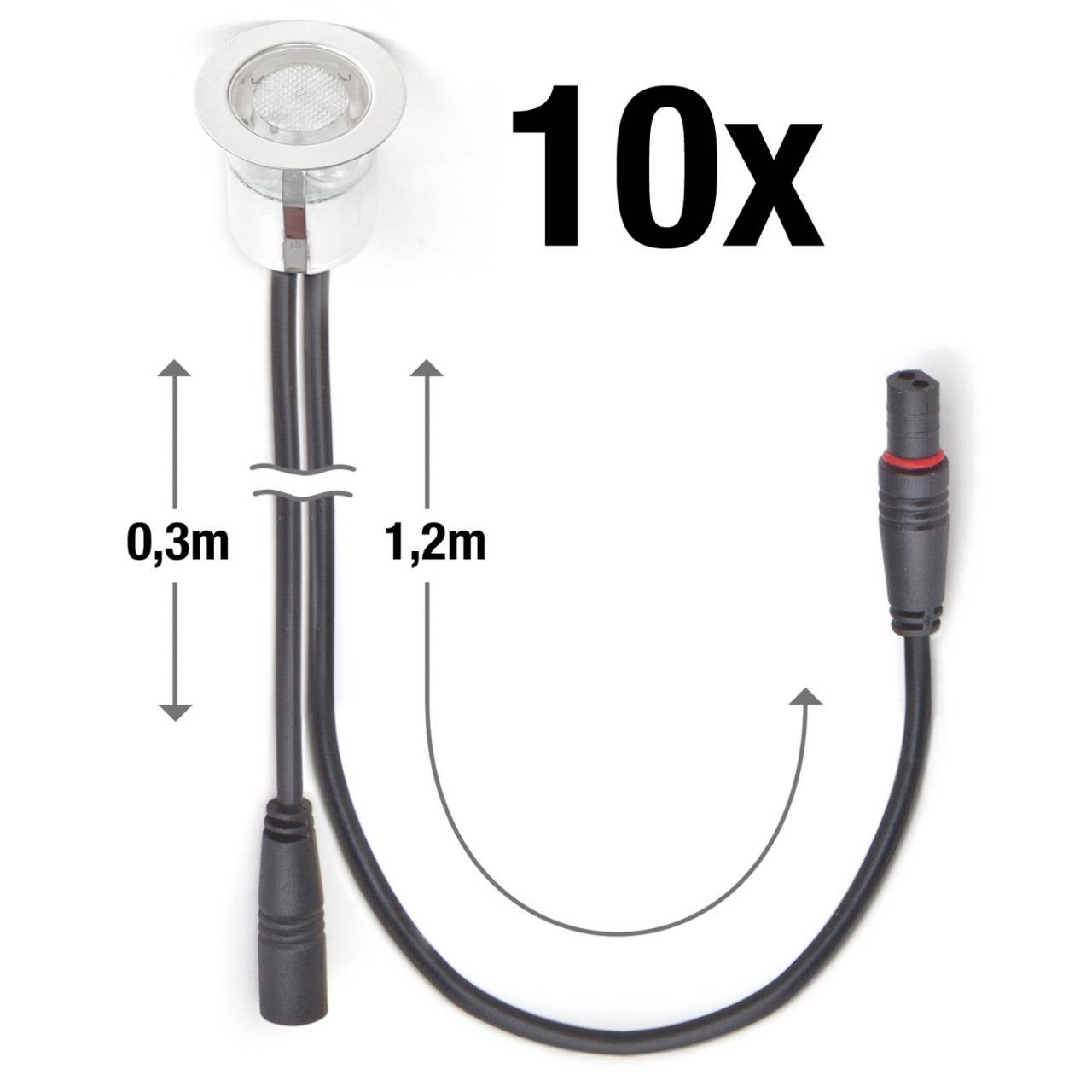 BRILLIANT lampa stołowa Carmen czarny korund | 1x PAR51, GU10, 28W, odpowiednia do lamp reflektorowych (brak w zestawie) | Skala A ++ do E | Z przełąc - 8