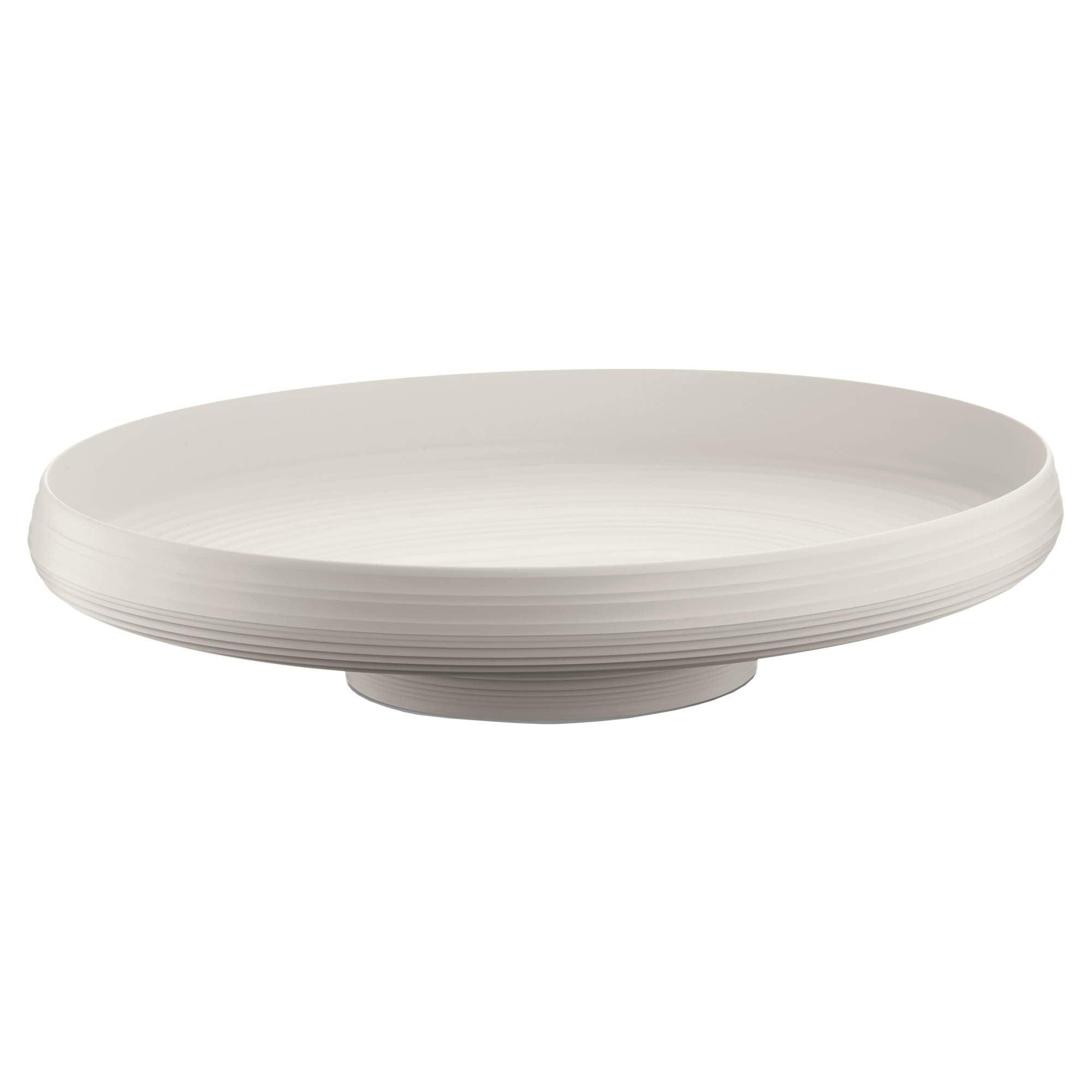 Centro de Mesa em Plástico Reciclado 42 x 30 x h8,9cm- Tierra - Branco