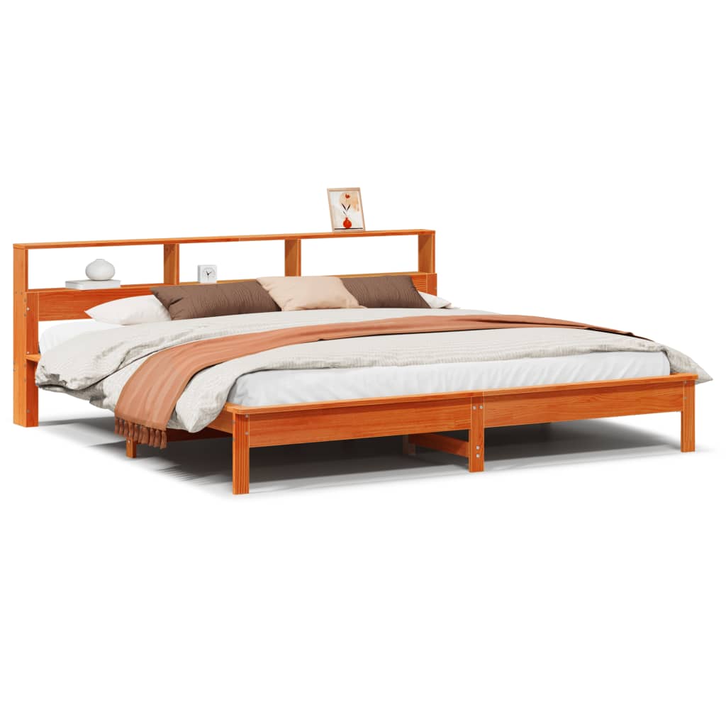 Łóżko Drewniane Rama Łóżka Sofa Brązowe Do Sypialni Pokoju 180x200 cm