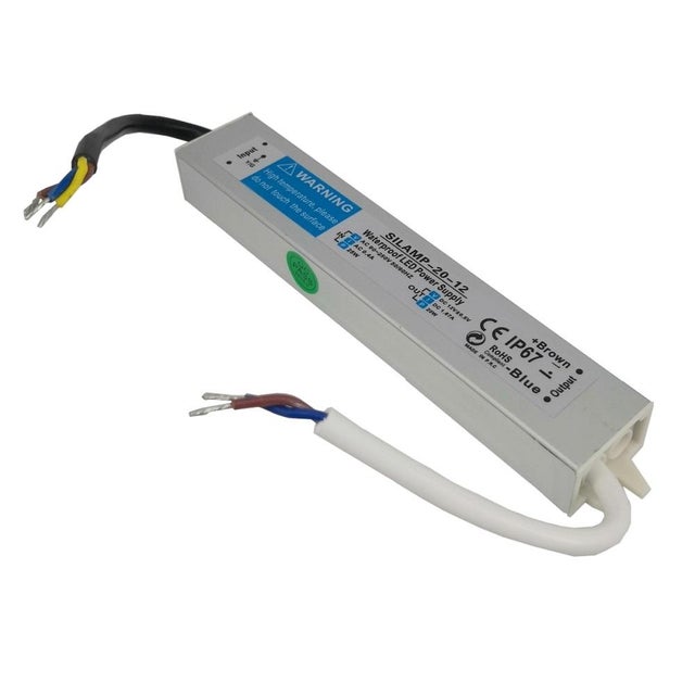 Trasformatore 220V 12V IP67 20W DC 1,67A - SILAMP