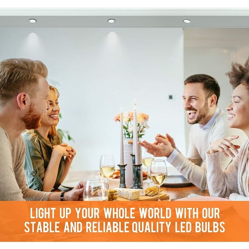 Lot de 10 ampoules LED GU10, 5 W équivalent à une ampoule halogène de 60 W, 560 lm, lumière blanche froide 6000 K - 4