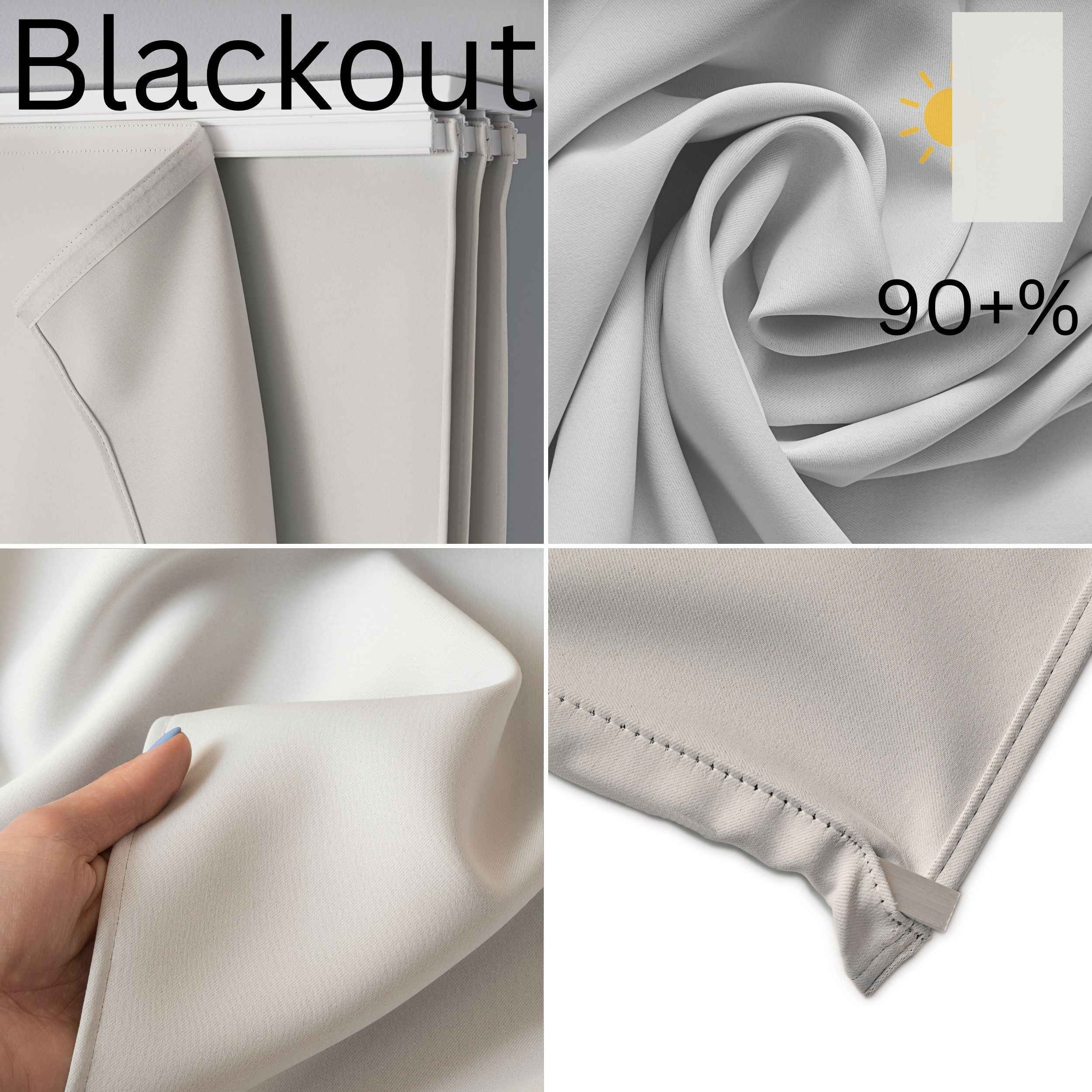 65x240 cm Wellmira Painéis Japoneses Blackout: para Sala de Estar, Quarto, Cozinha, Escritório, Clínicas. - 2