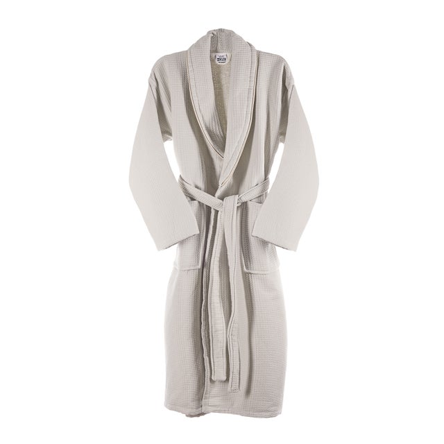PEIGNOIR Adulte Nid d'abeille 100% coton