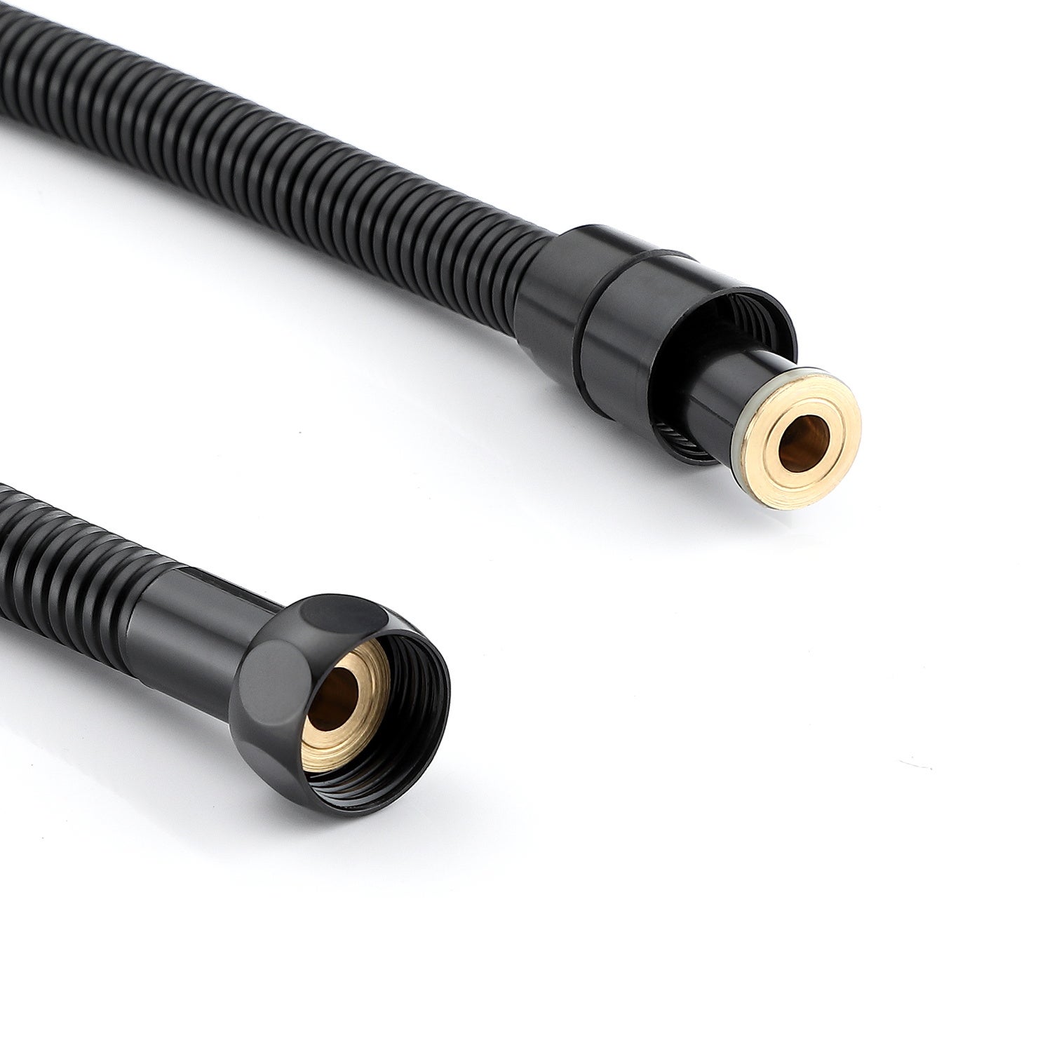 Colonne de douche Noir Interrupteur à poignée Ensemble de douche avec 26*19cm douche de tête Douchette à main Carré pour Salle de Bain - 8