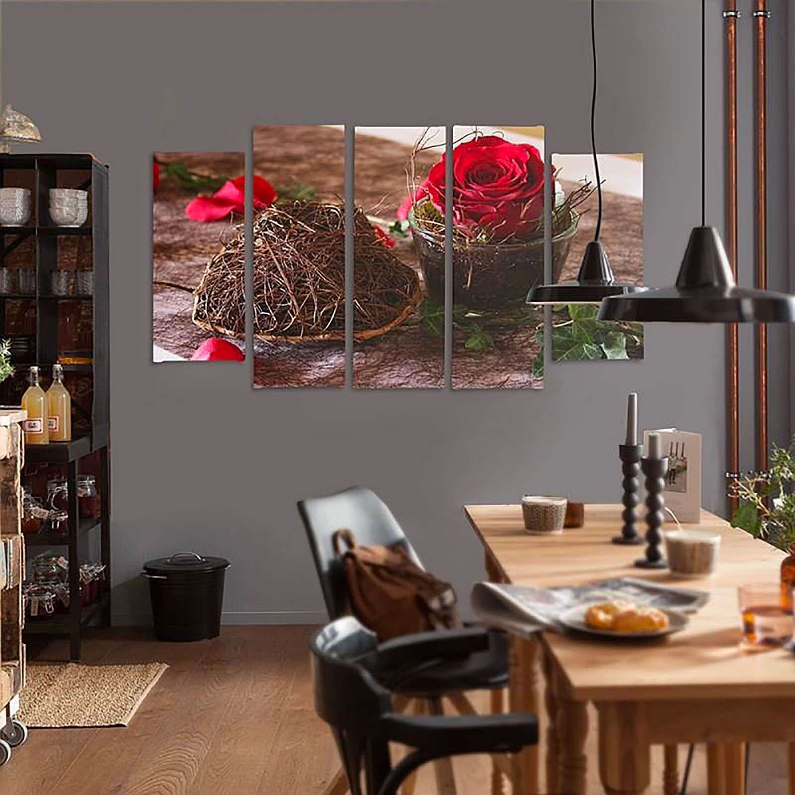 Tableau décoration à la rose - 250 x 120 cm - 3