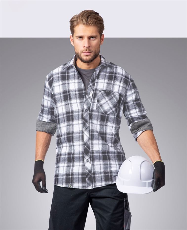 Chemise de travail OPTI FLANNELS 150gr/m²- Gris - S - 2