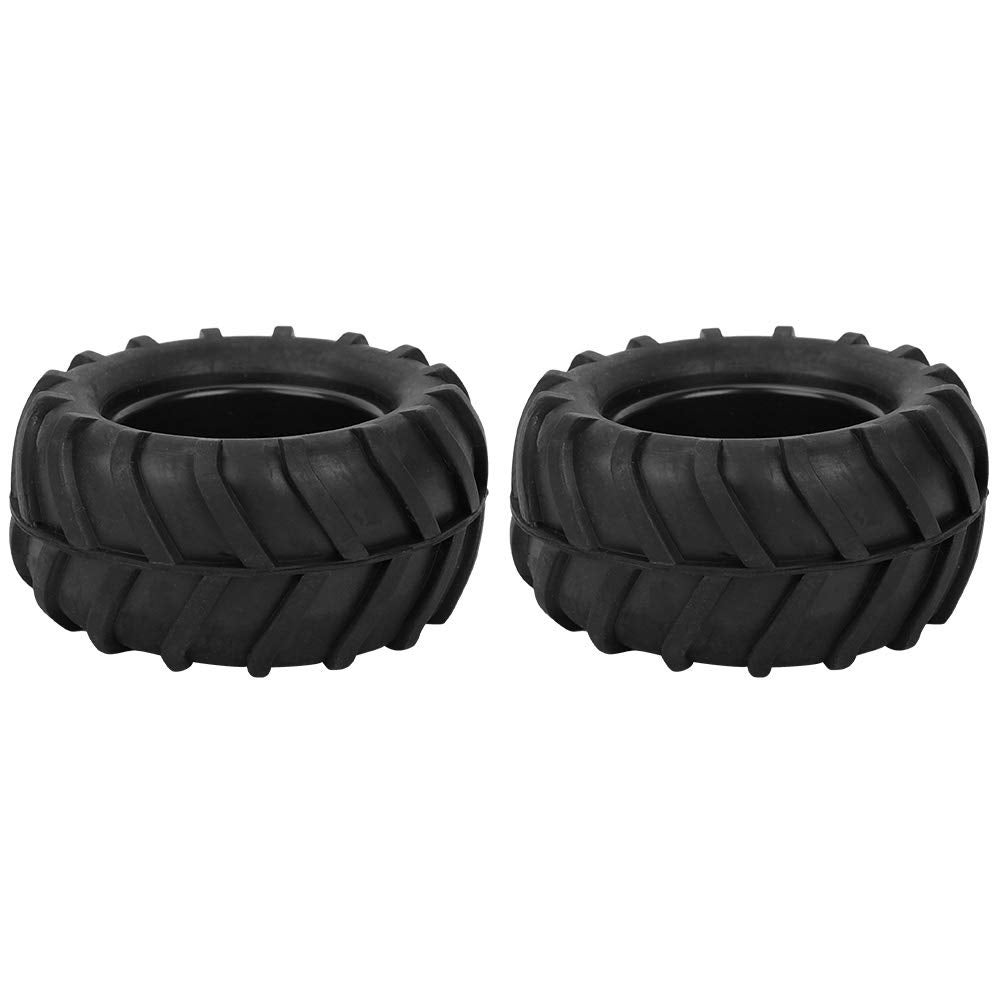 Pneu en caoutchouc pour roue de camion, 2 pièces, 55mm de diamètre, en alliage d'aluminium, adapté à la voiture WPL D12 1/10 RC (argent S) | Leroy Merlin