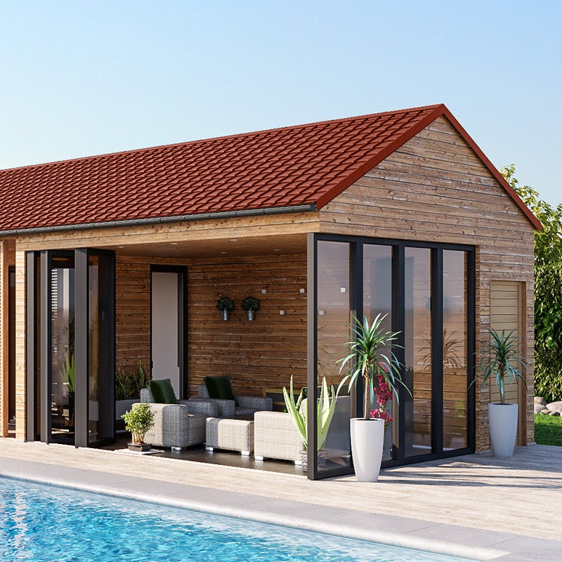 Tôle imitation tuile emboîtable - BACACIER Tuile R Area® | 2102 x 912 mm - 1.80 m² Brun mat - 2