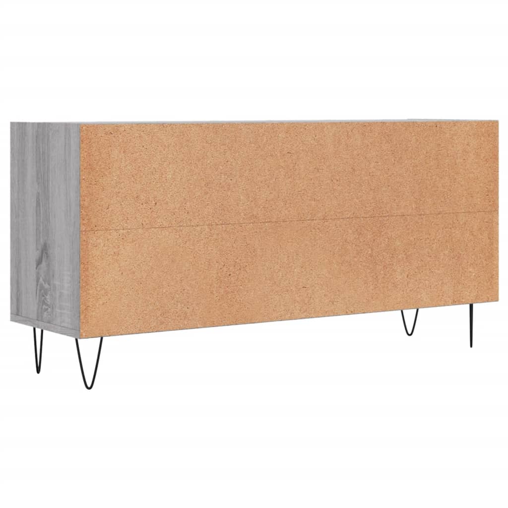 Meuble TV sonoma gris 103,5x30x50 bois d'ingénierie - 6