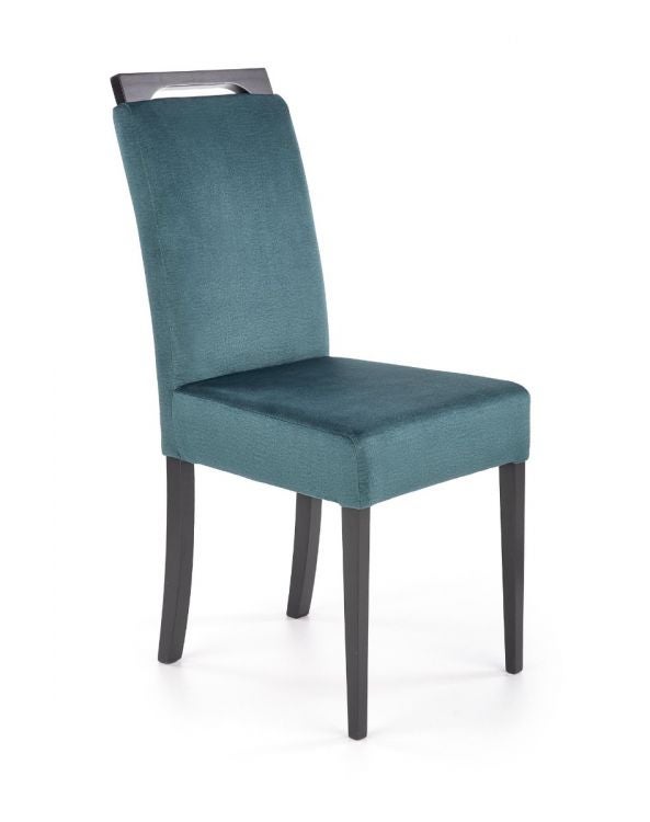 Krzesło tapicerowane CLARION 2 VELVET ciemnozielone