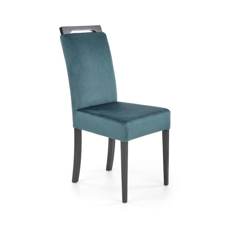 Krzesło tapicerowane CLARION 2 VELVET ciemnozielone
