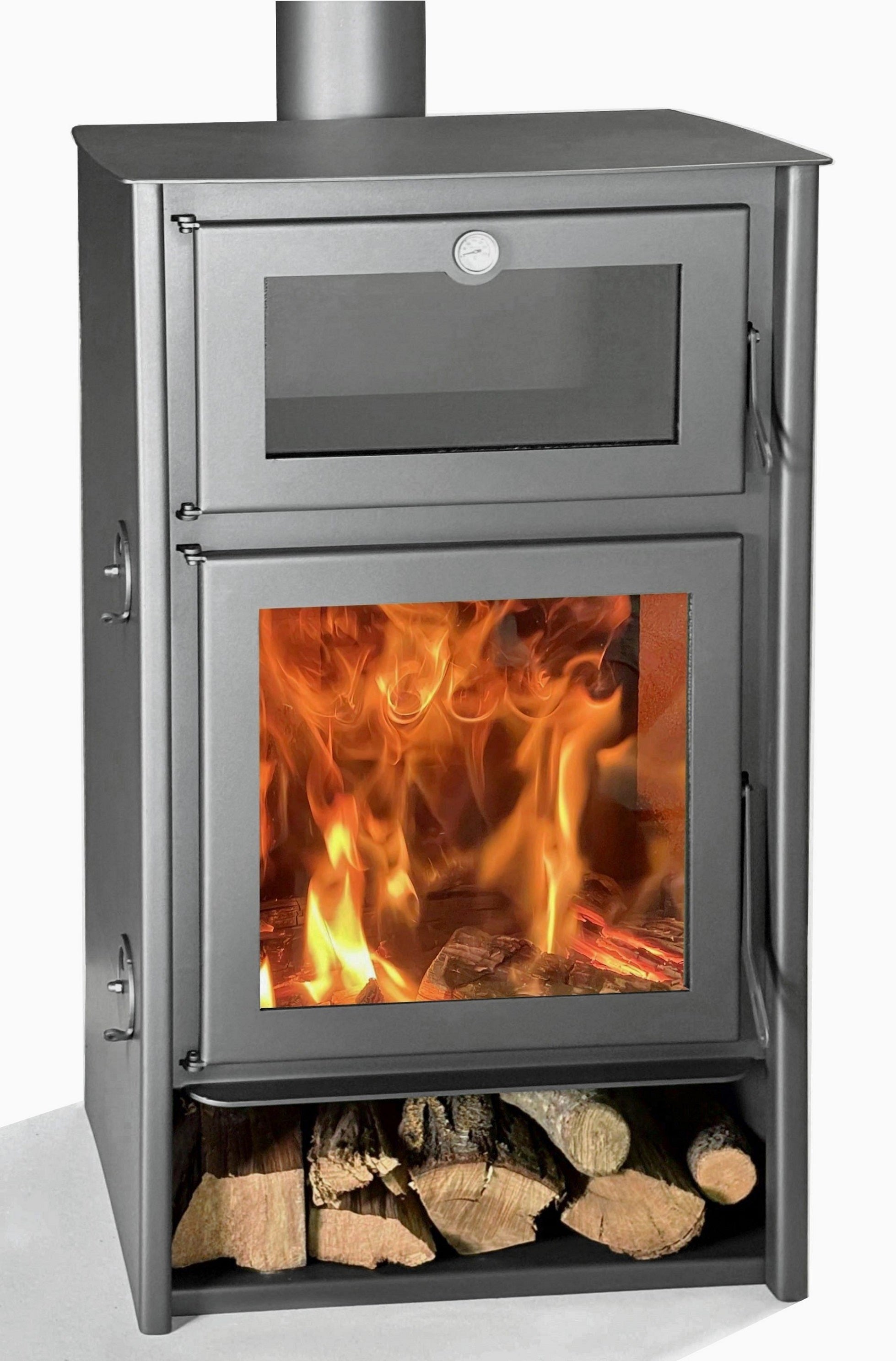 Estufa de leña con Horno Juan Panadero NICE 11 kw / Alto rendimiento 85 % / Triple combustion - 2