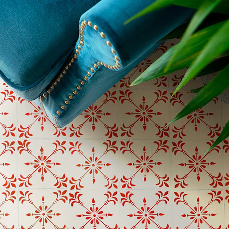Sol Rouge Revêtement de sol Loures - 700 x 2940 mm, Rouge | Leroy Merlin
