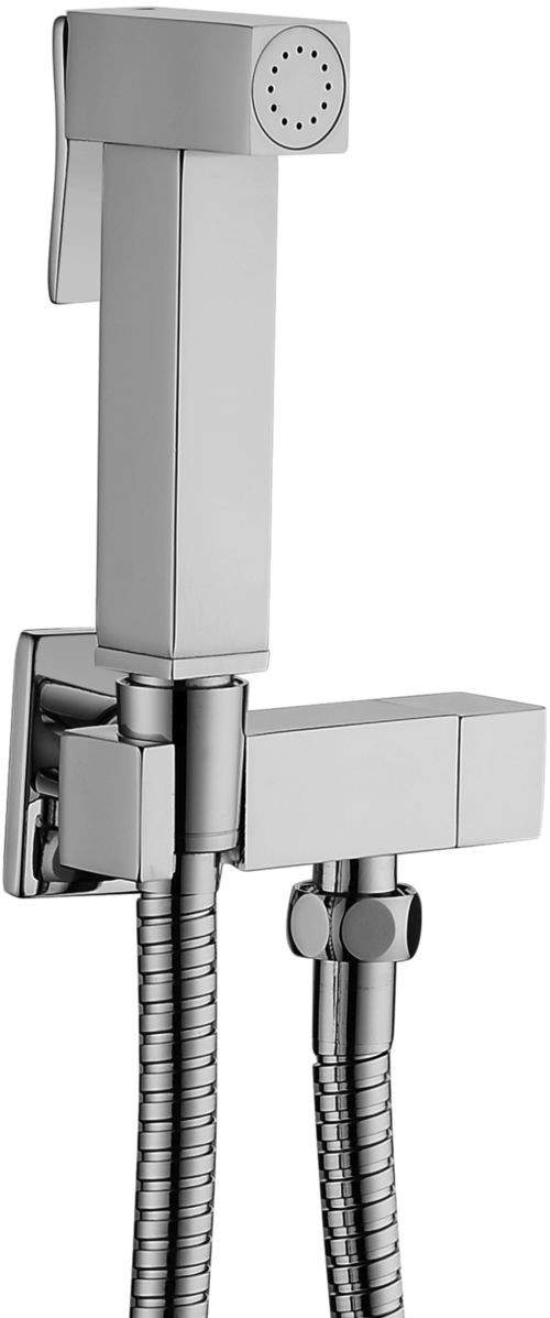 Set nettoyant WC modèle carré Paffoni ZDUP111 - Chromé