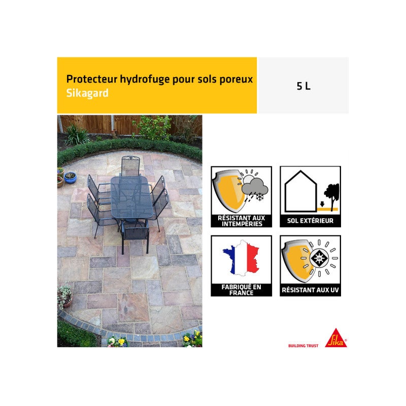 Hydrofuge SIKA - Sikagard-212 Protecteur Sol Satine - 5L - 4