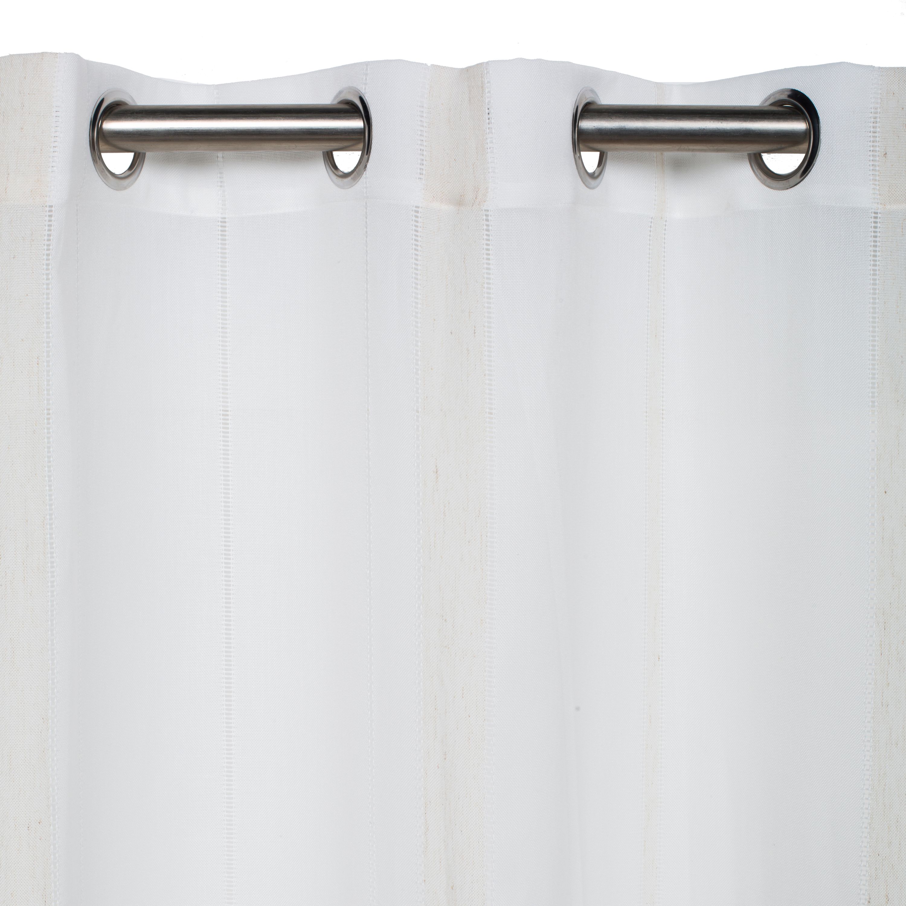 Rideau à oeillets Aranjuez INSPIRE rayures beige 140x280cm - 9