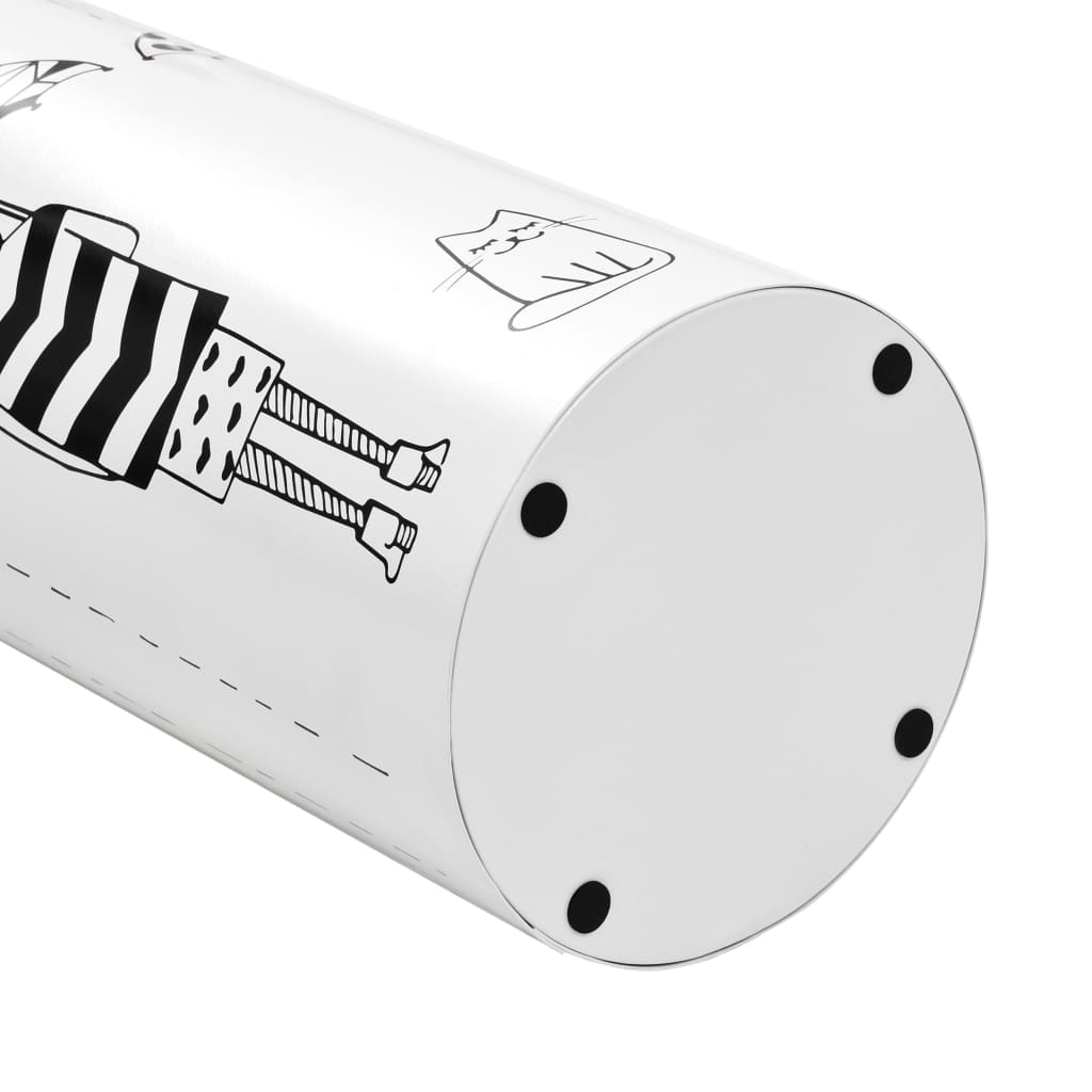 Porte-parapluie Femmes Acier Blanc - 4