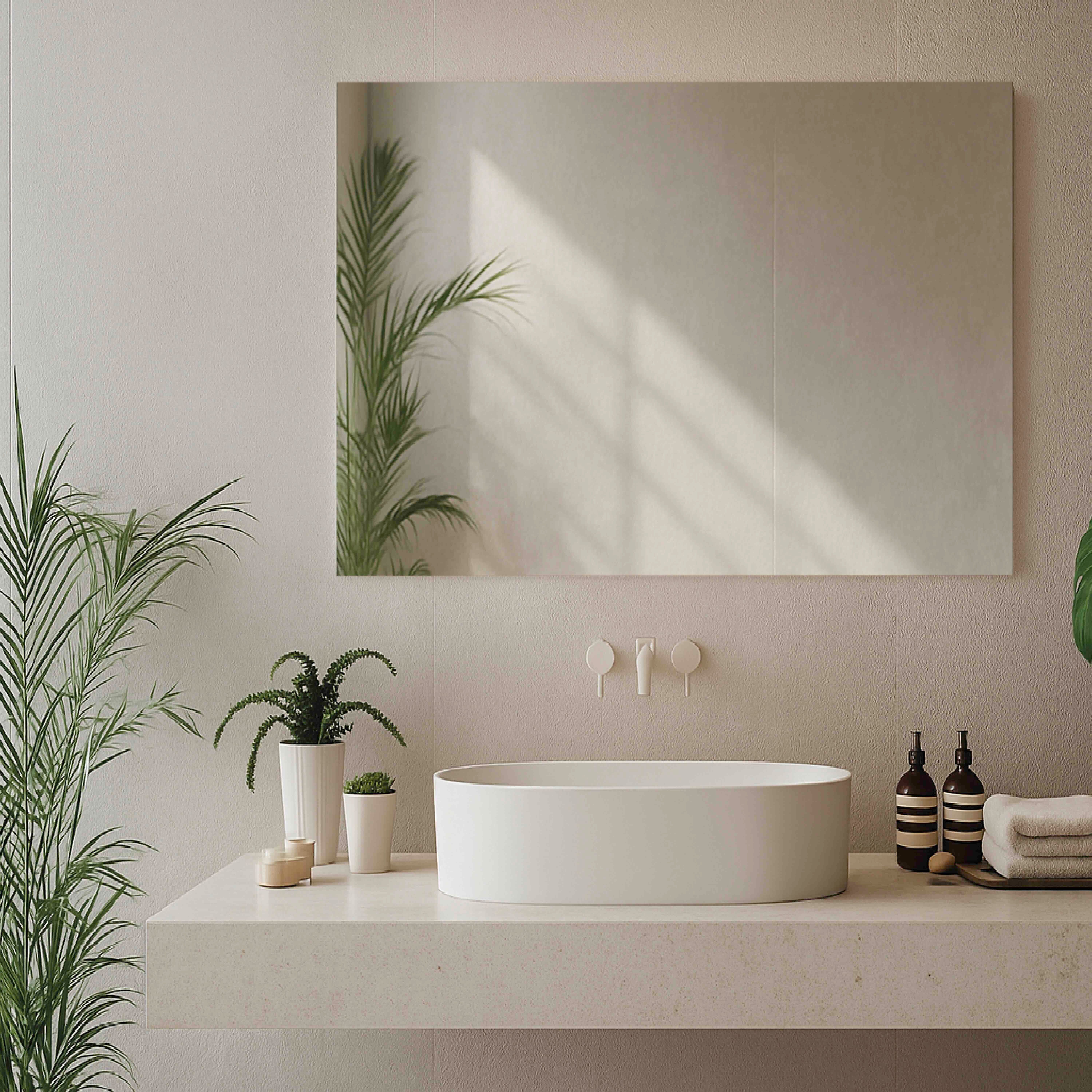 Miroir simple de salle de bain 80 cm-Jindoli - 8