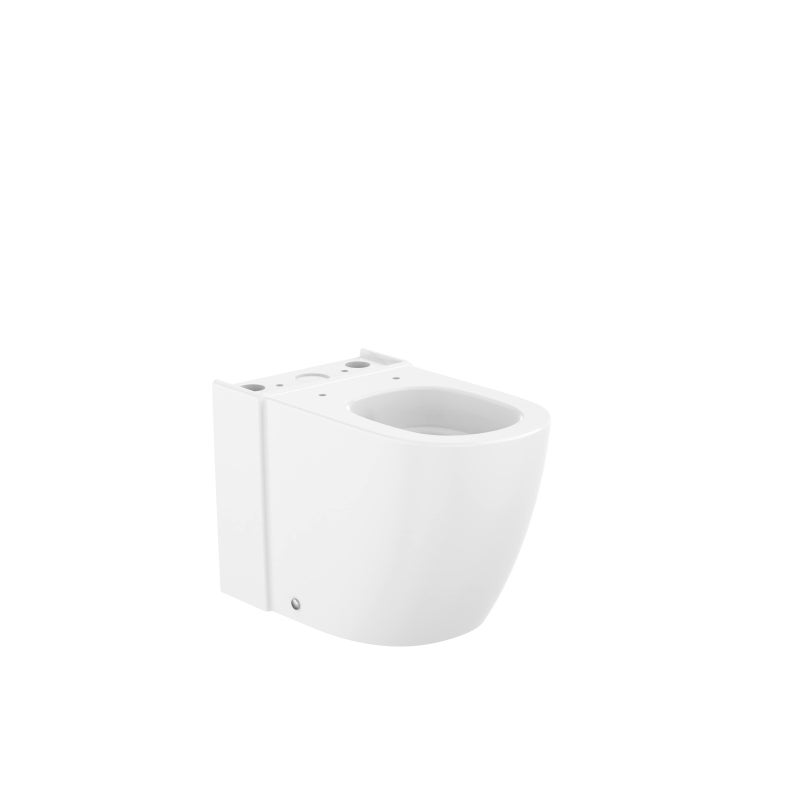 Roca Pack Meridian: sanita completa Rimless Vortex encostada à parede com saída dupla, autoclismo de alimentação inferior e tampa com fecho suave - 2