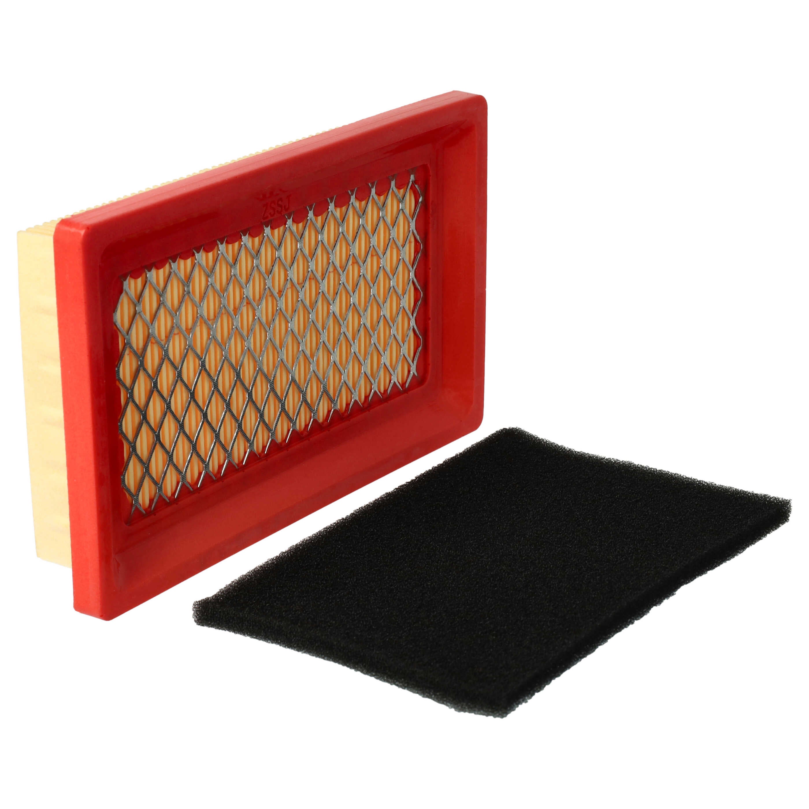 vhbw 2x filtre (1x préfiltre, 1x filtre à air) compatible avec Kohler XT650, XT 800 tondeuse à gazon - 14,5x 8,5 x 2,8cm - 3