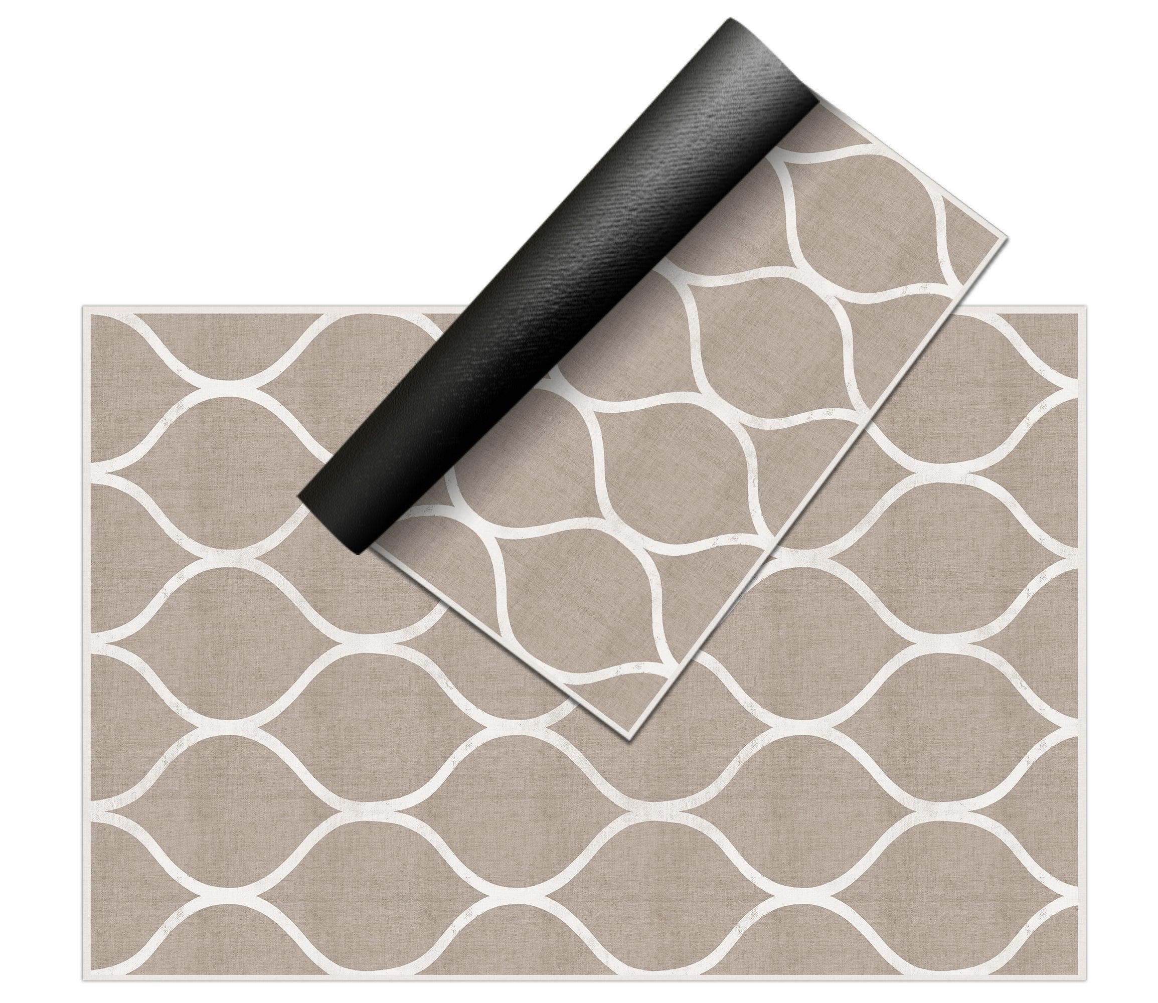 Tapis PVC intérieur/extérieur Celosía Natural 66x150 cm - PVC imprimé, lavable, ignifuge, pour le salon et la cuisine - 6