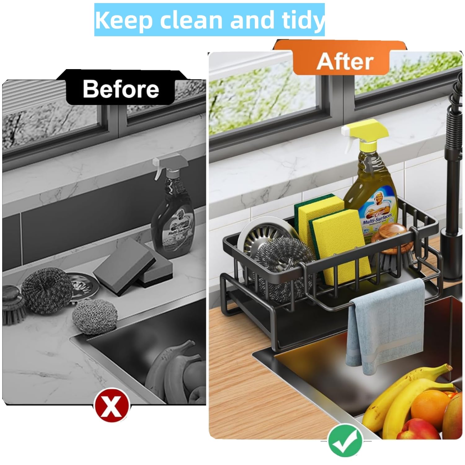 Alfombrilla De Silicona Para Grifo De Cocina, Curridor De Ponja Para Fregadero, Tapete Plegable Para Fregadero, Protector Contra Salpicaduras Para Encimera De Baño - AliExprs 15