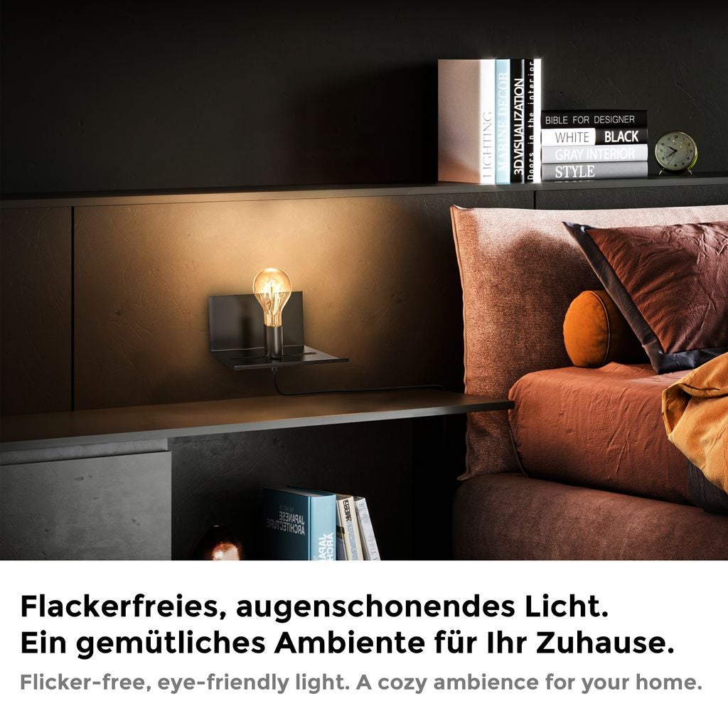 Lot de 2 ampoules LED E27  4W / 360lm  2200K lumière chaude  Non dimmable  Ø72mm  B.K.Licht - 3