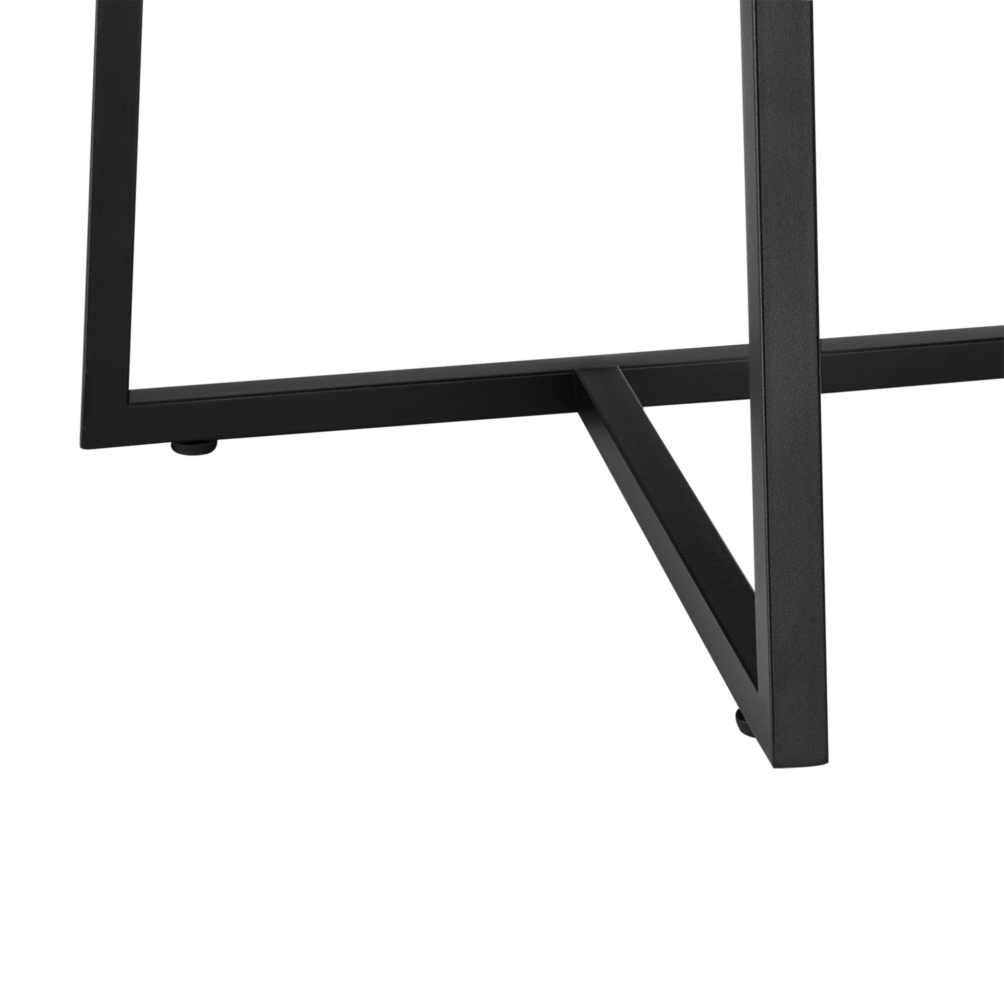 Table Basse Valdemarsvik Ovale 100 x 60 x 47 cm Noir Effet Chêne [en.casa] - 6