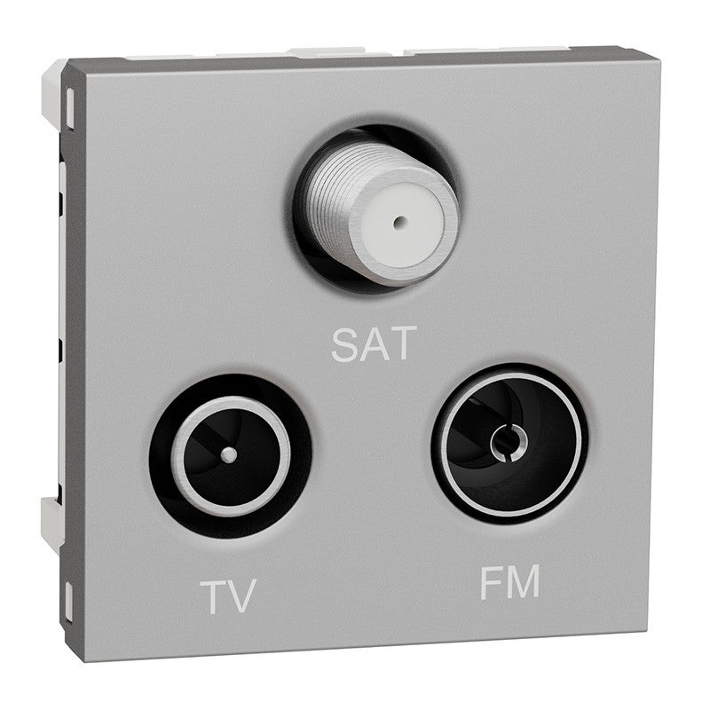 Prise FM/TV/SAT Unica 2 modules Alu Leroy Merlin — free download