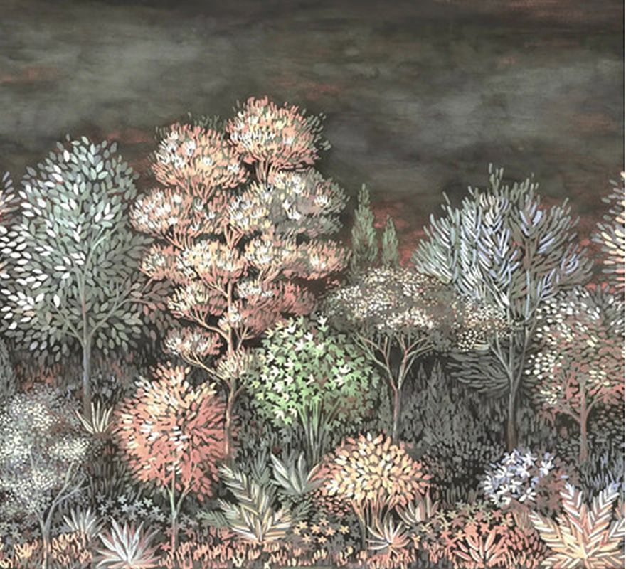 Fotomural paisaje boscoso marrón - 300 cm x 2.7 m - erismann