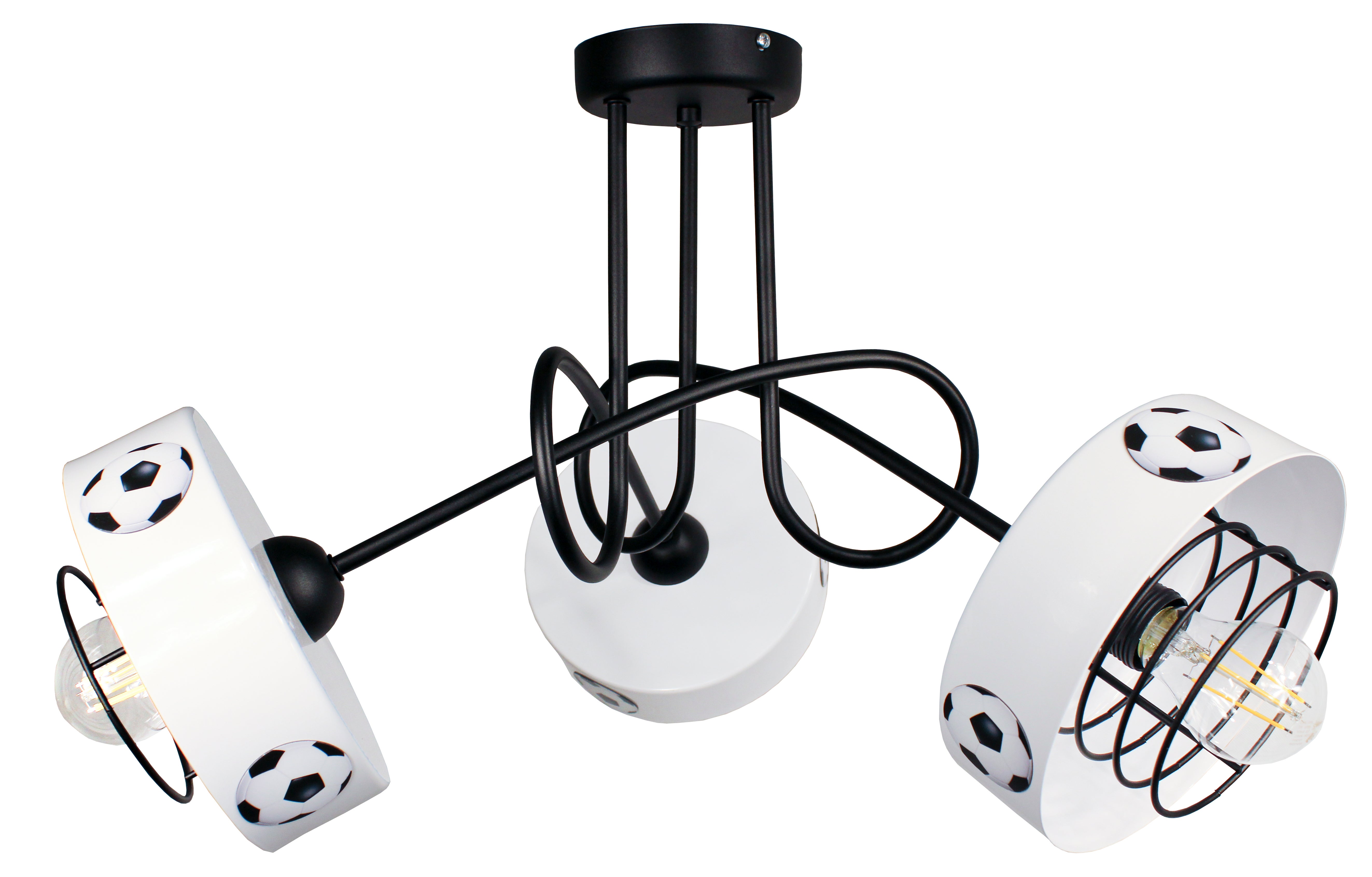 Lampa DECORI Edison Max 3 Spiro Mundial Czarny, 1 szt