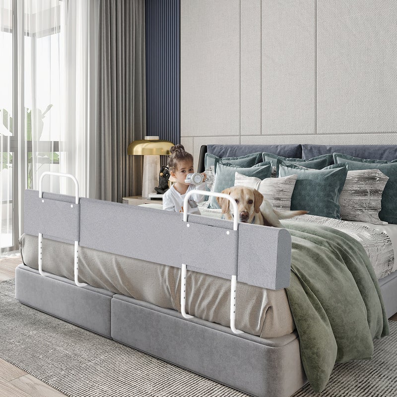Barandilla de cama Protección contra caídas de la cama - 150 cm - Regulable en altura, deformable - 7