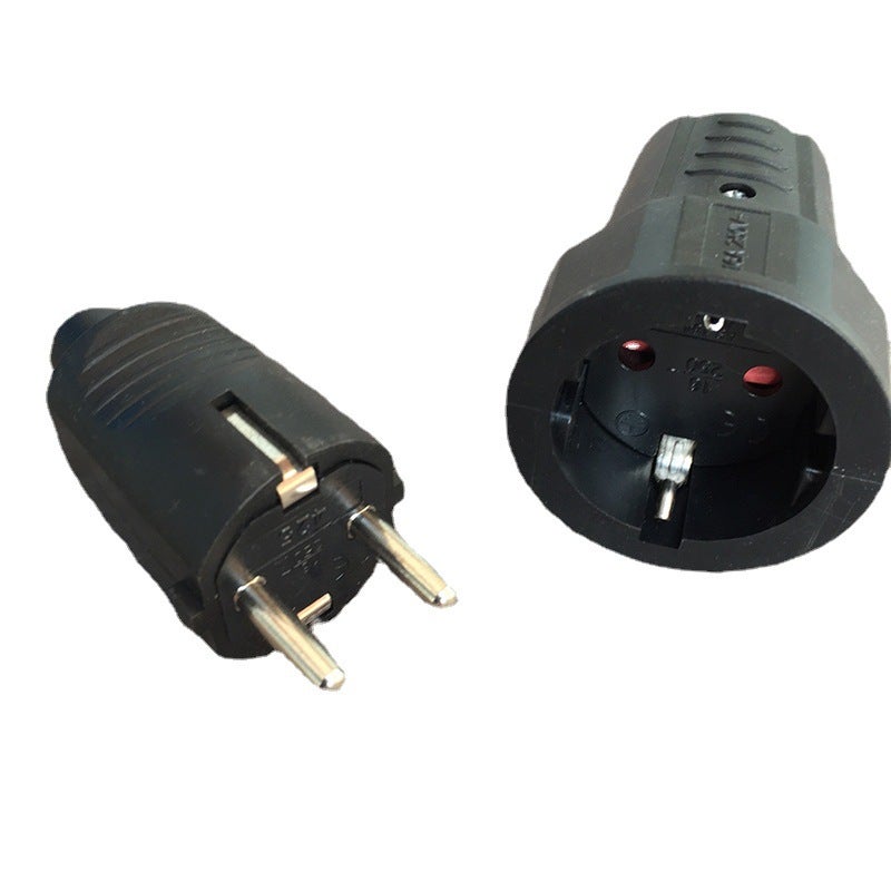 3 Wtyczki Męskie 3 Gniazda Żeńskie, Wtyczka Elektryczna 2-bolcowa Wtyczka Elektryczna Wodoodporna Wtyczka Męska 5.9*3.6, 9*5.2cm