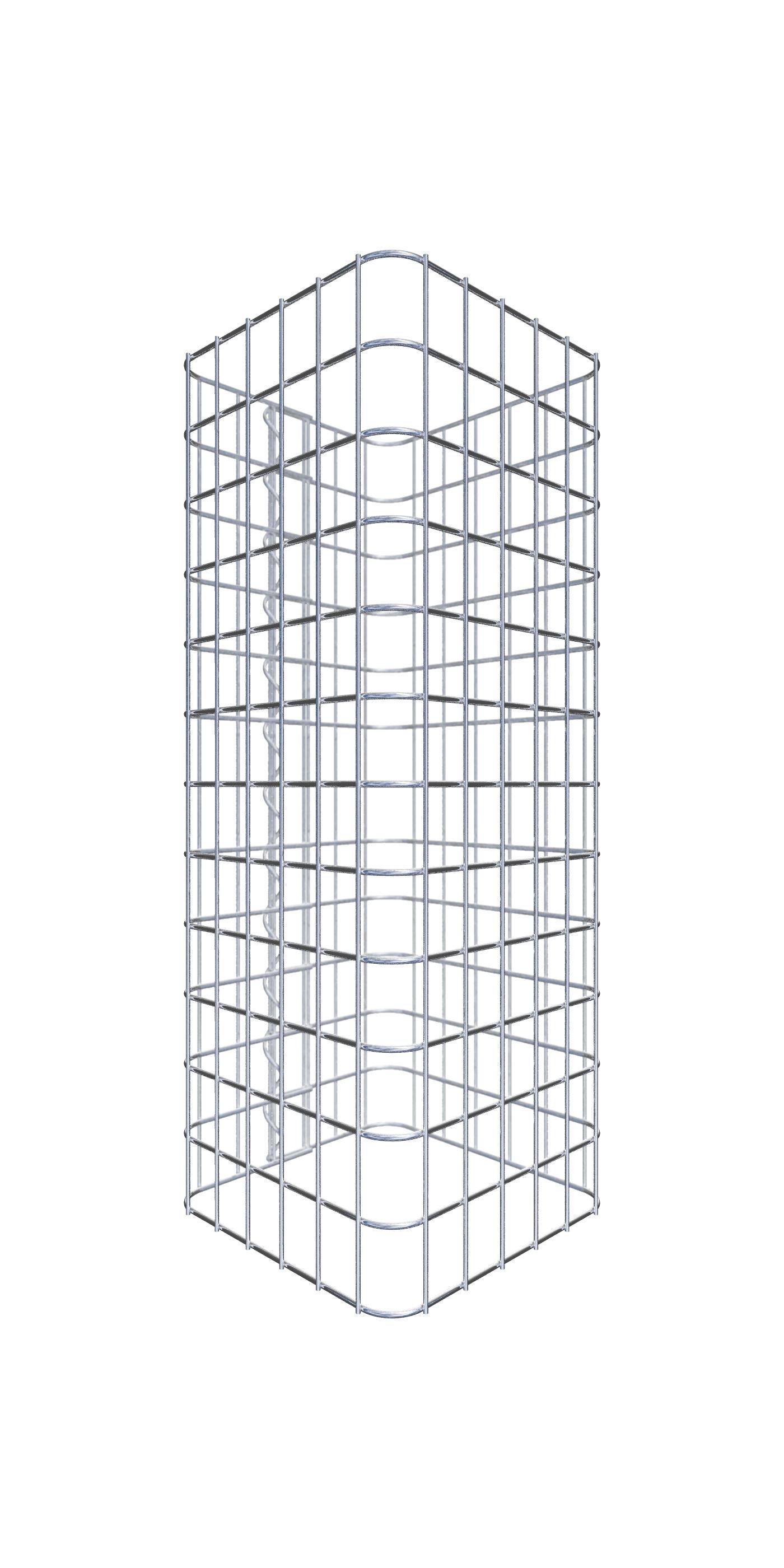 Kolumna gabionowa 32 x 32 cm MW 5 x 5 cm kwadratowa - Wysokość: 0,60 m