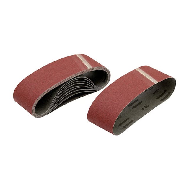 10 feuilles abrasives pour ponceuses à bande DEWALT multi-usages, 75 x 533 mm -