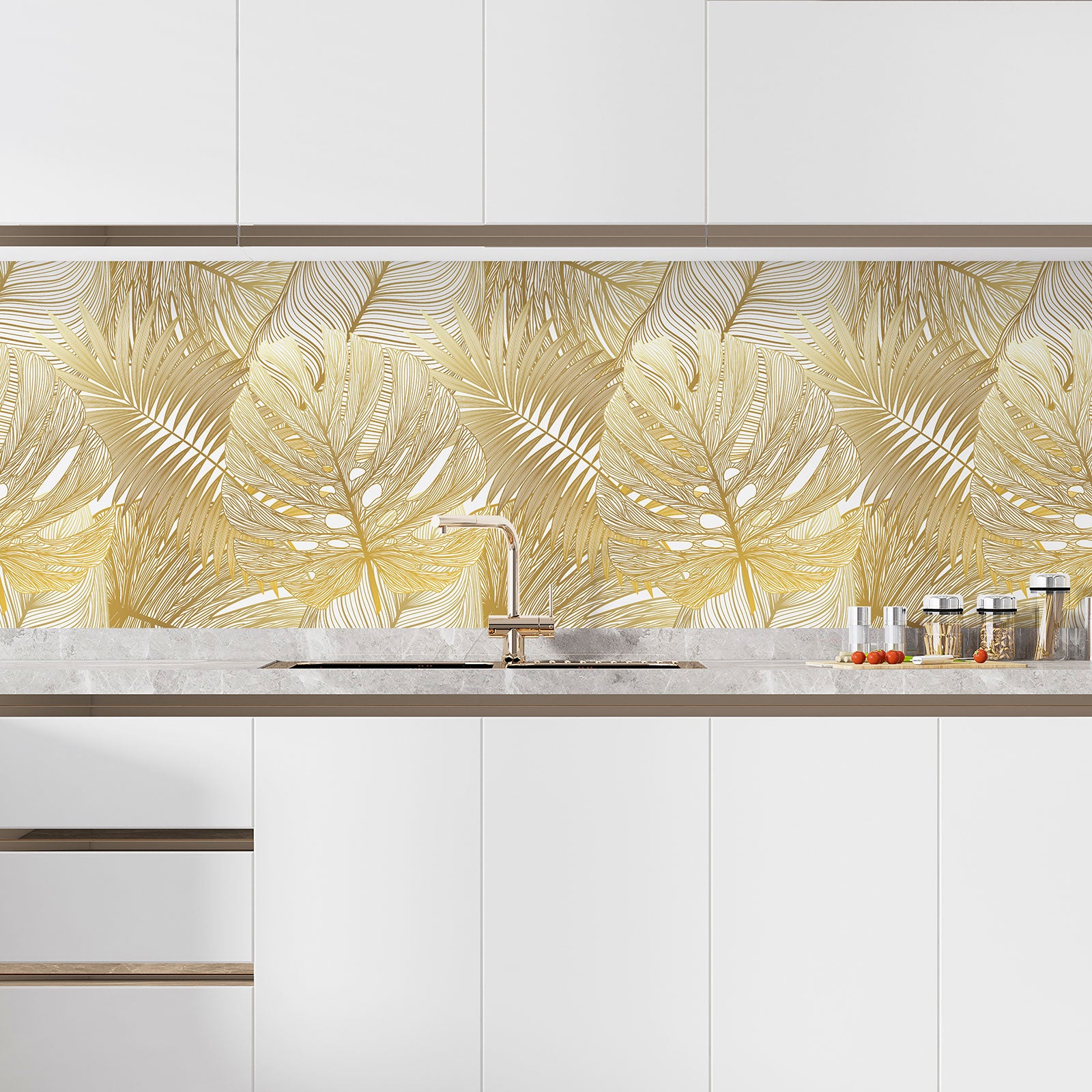 DEWOO Piastrelle Autoadesive 3D Effetto Marmo, 10 Fogli 30,5x30,5cm, Paraspruzzi Cucina Impermeabile