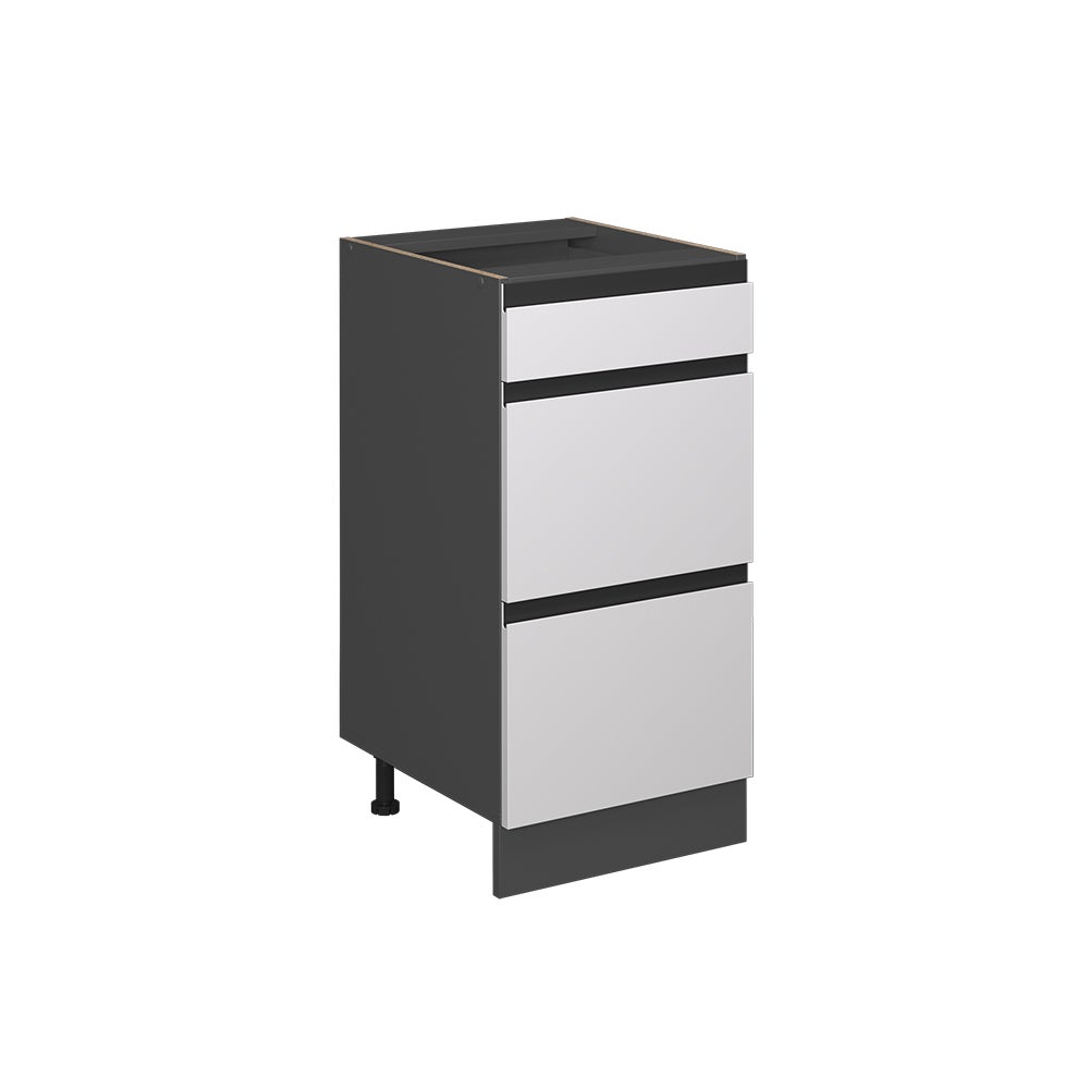 Vicco Szafka dolna do kuchni R-Line, Biały, 40 cm J-Shape, z szufladami, bez blatu roboczego