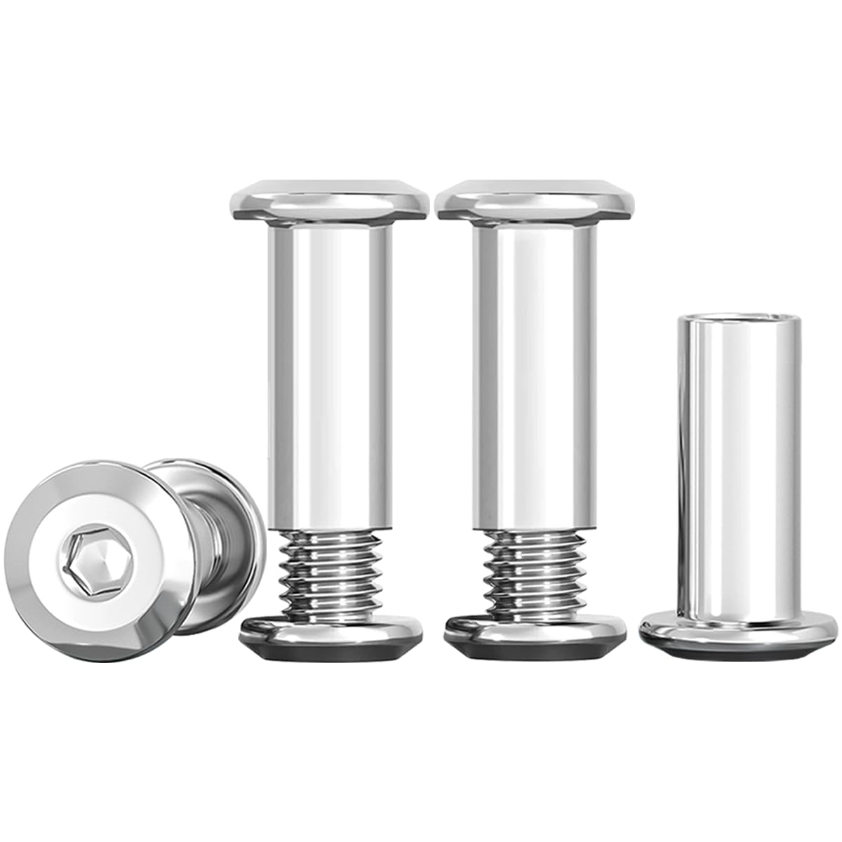 Lot 10 vis M6x16 mm inox A2 + écrous douille pour meubles. | Leroy Merlin