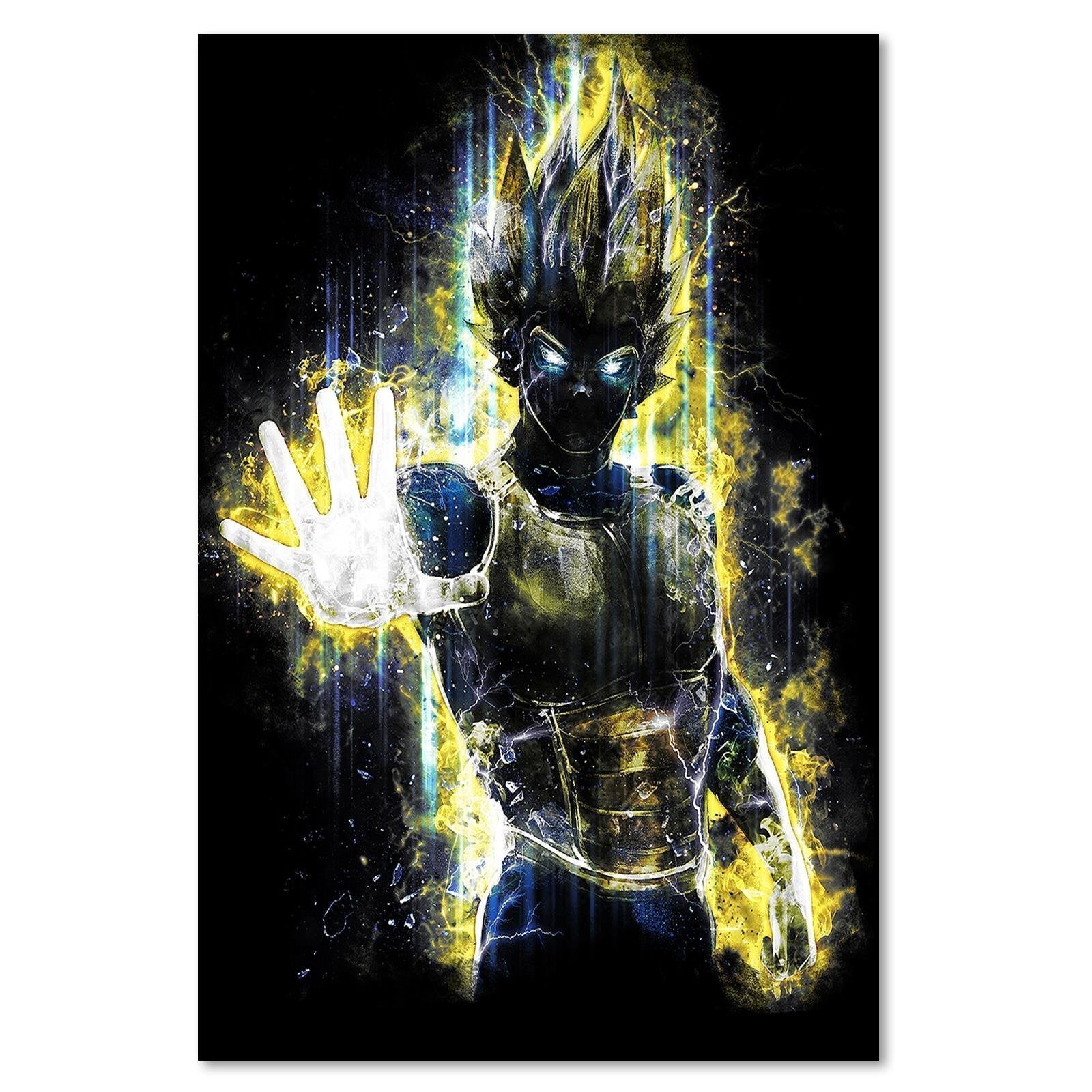Tableau bois Dragon Ball Super Saiyan Vegeta III - 40 x 60 cm - 2