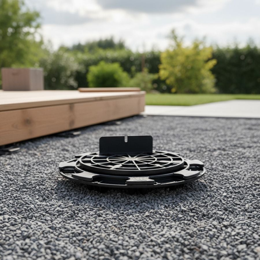 Plot de terrasse réglable pour lambourde/plot terrasse bois 8 à 20 mm - JOUPLAST - - 4