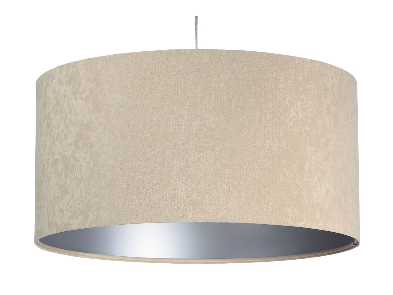Lampa wisząca HOME 50 beżowa/srebrna