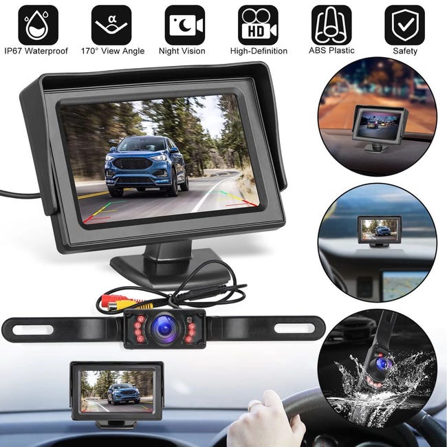 Kit de caméra de recul sans fil 4,3'' – Moniteur LCD HD – Vision ...